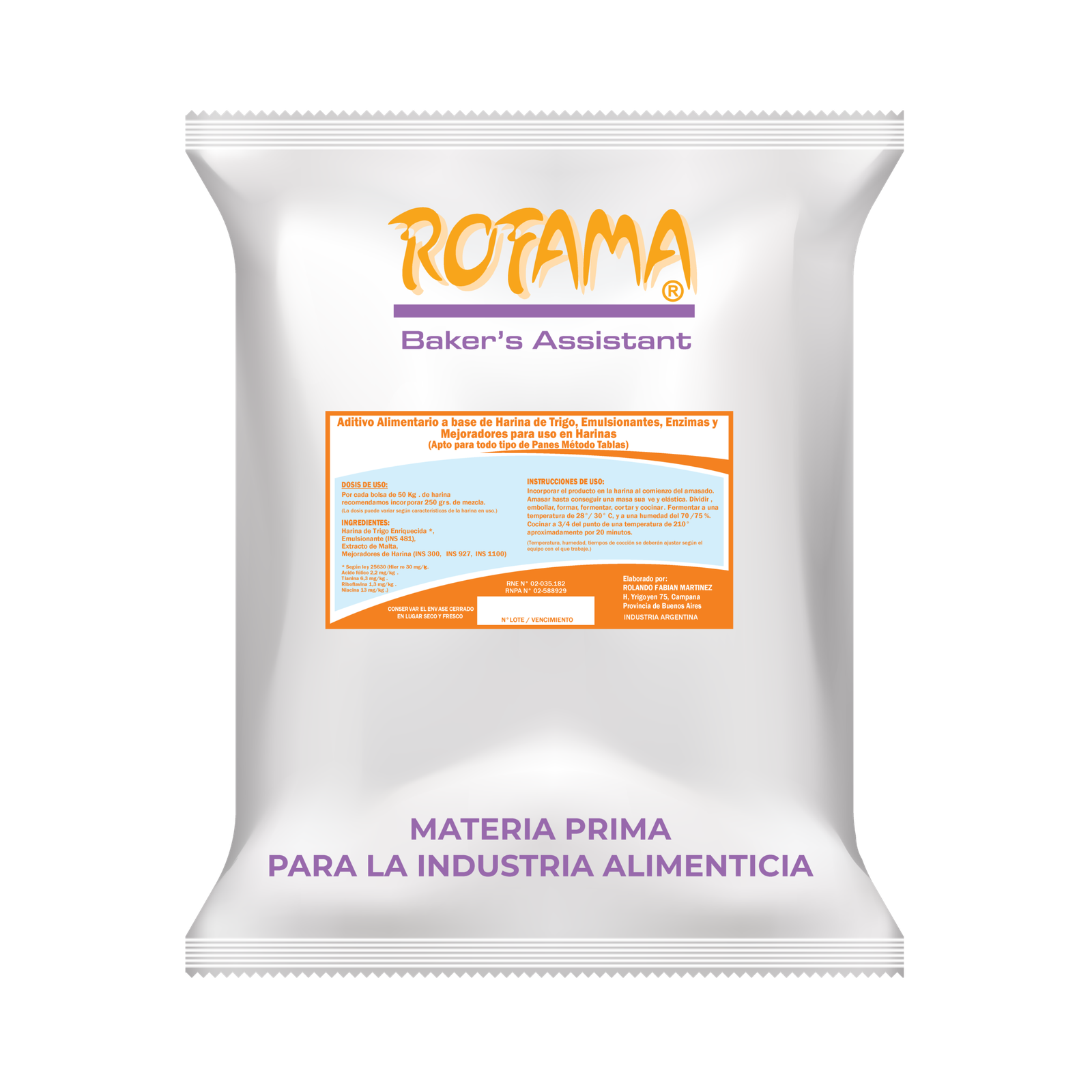 Mejorador ROFAMA para Pan Francés Extra — 5KG y 10KG