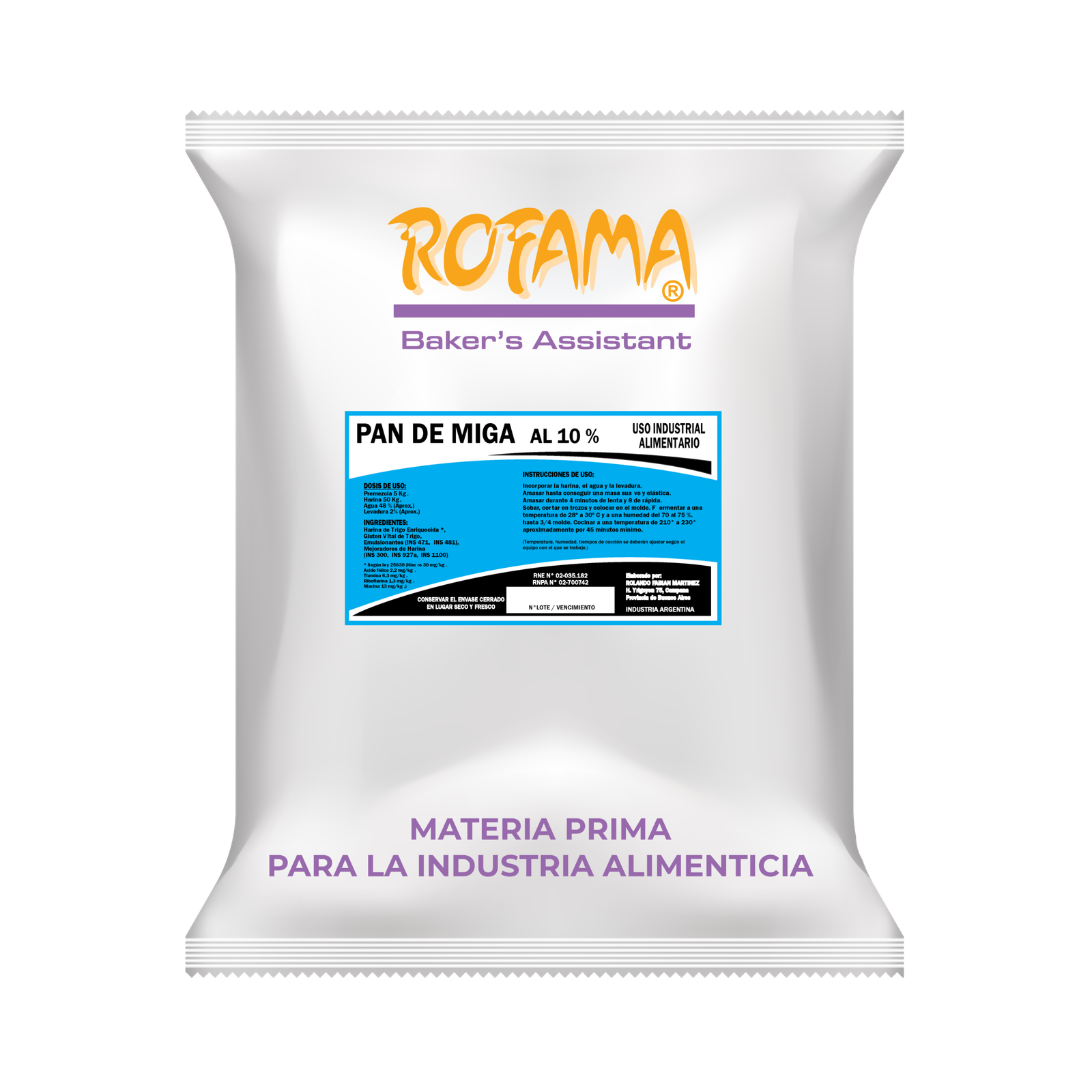 Núcleo ROFAMA para Pan de Miga — 5KG