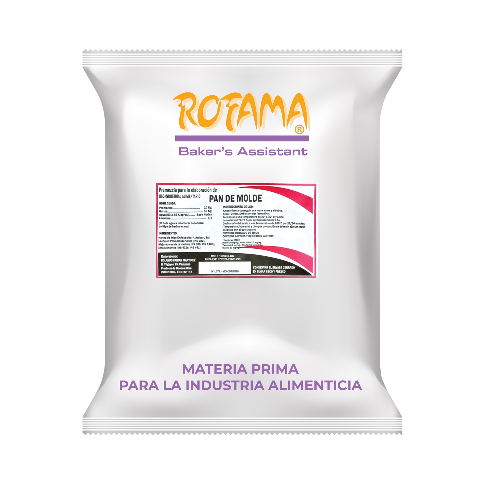 Núcleo ROFAMA para Pan de Molde y Lactal — 10KG
