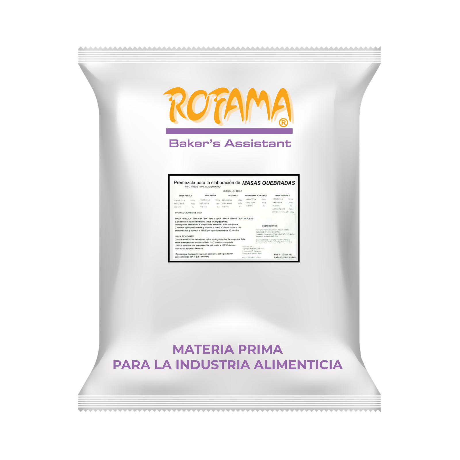 Premezcla ROFAMA para Masa Quebrada