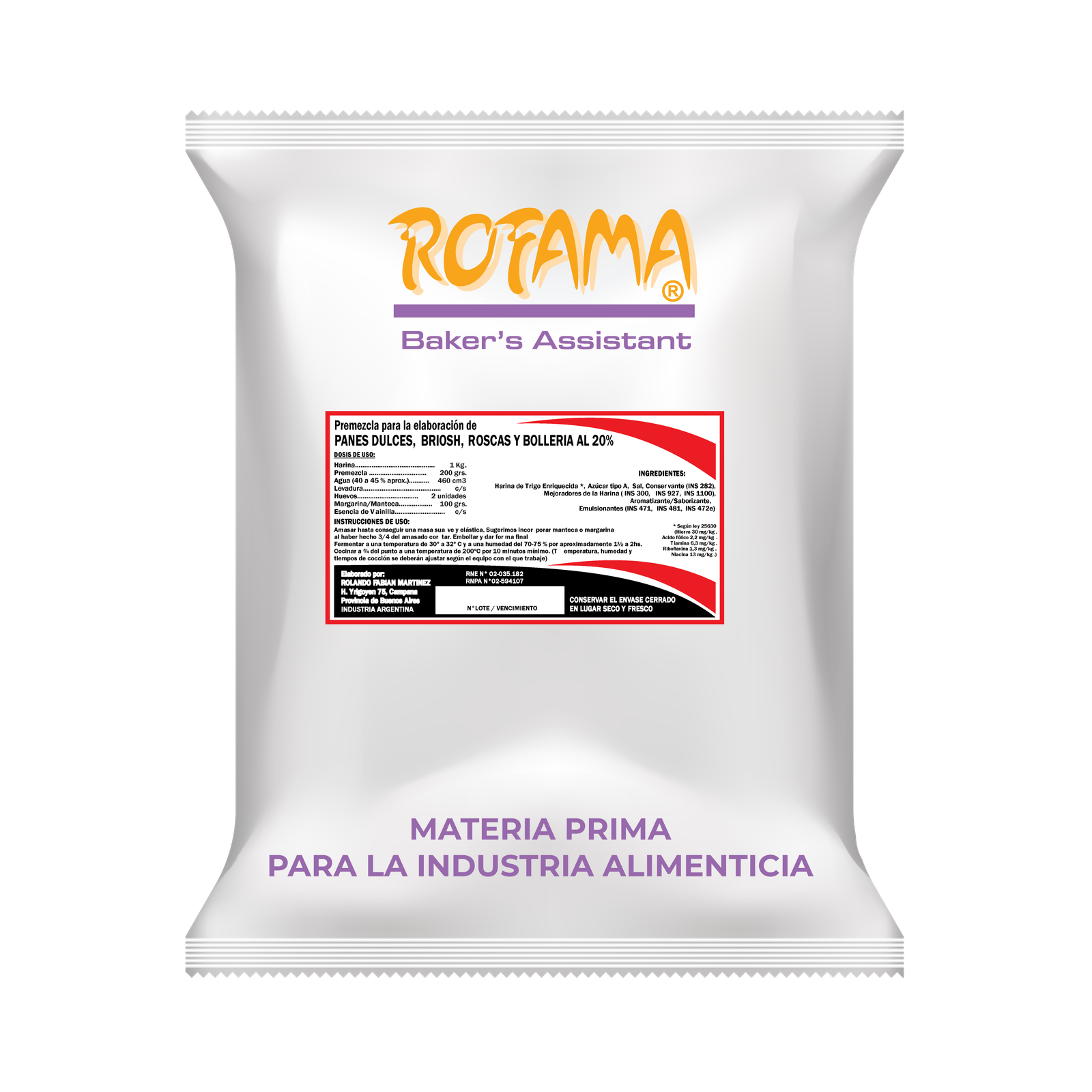 Premezcla ROFAMA para Pan Brioche